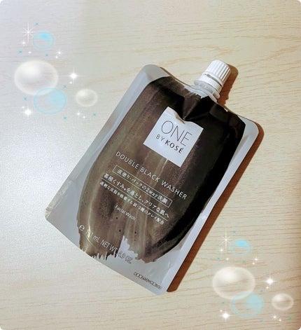 ダブル ブラック ウォッシャー/ONE BY KOSE/その他洗顔料を使ったクチコミ(1枚目)