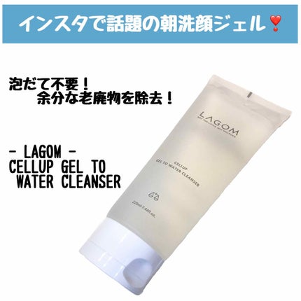 ラゴム ジェルトゥウォーター クレンザー(朝用洗顔)/LAGOM /その他洗顔料を使ったクチコミ(1枚目)