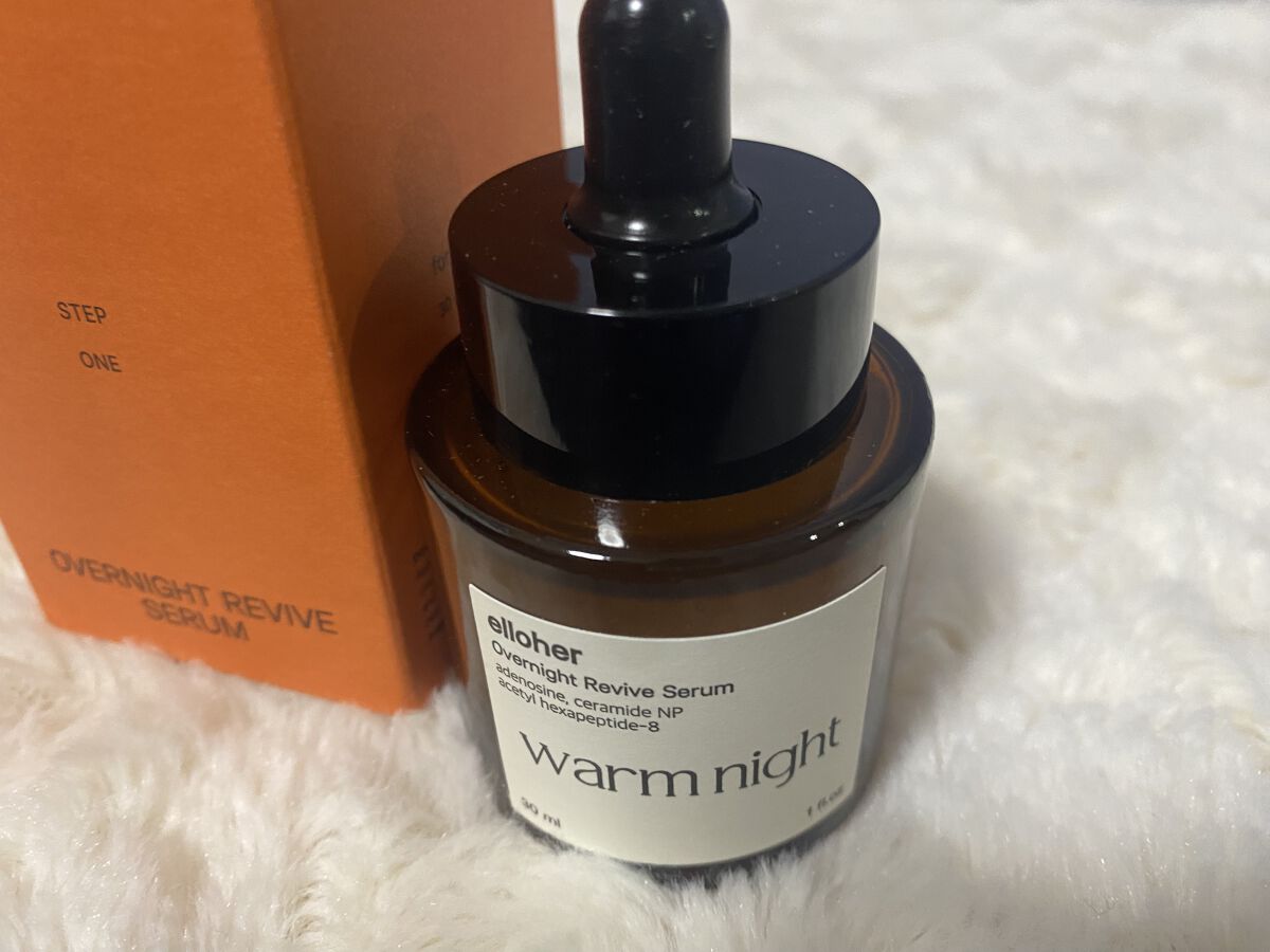 ウォームナイト - Overnight Revive Serum/elloher/美容液を使ったクチコミ（2枚目）
