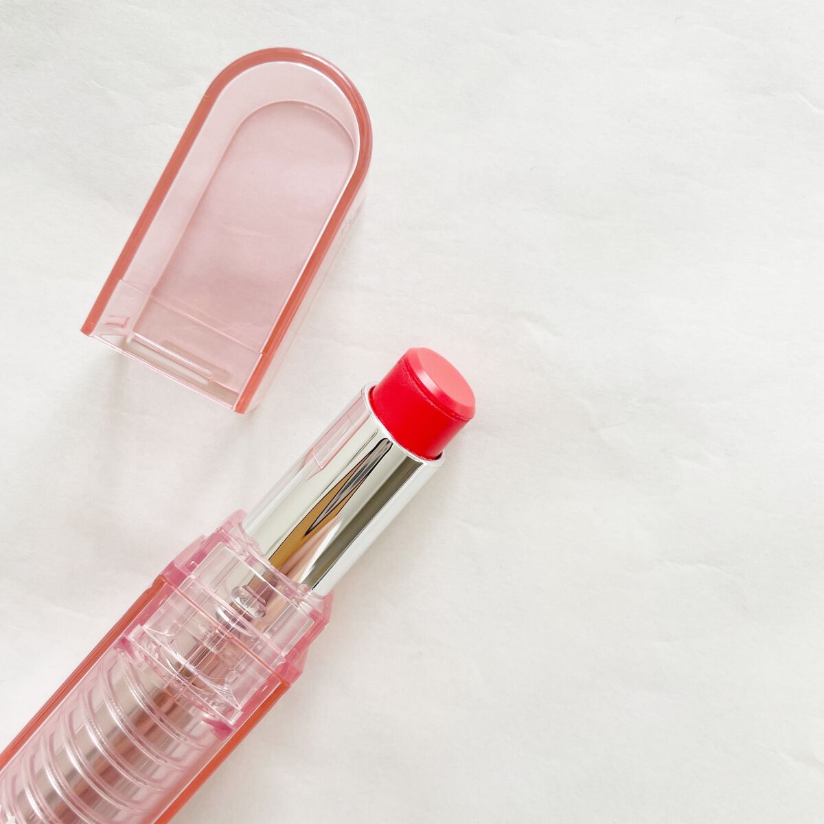 デューバーム 03ポメロデュー/AMUSE/口紅・グロス・リップライナー・リップケアを使ったクチコミ（2枚目）