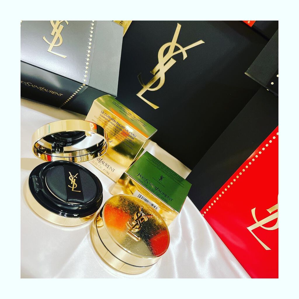 アンクル ド ポー ルクッション ゴールドラッシュ ハイライター/YVES SAINT LAURENT BEAUTE/リキッドハイライトを使ったクチコミ（2枚目）