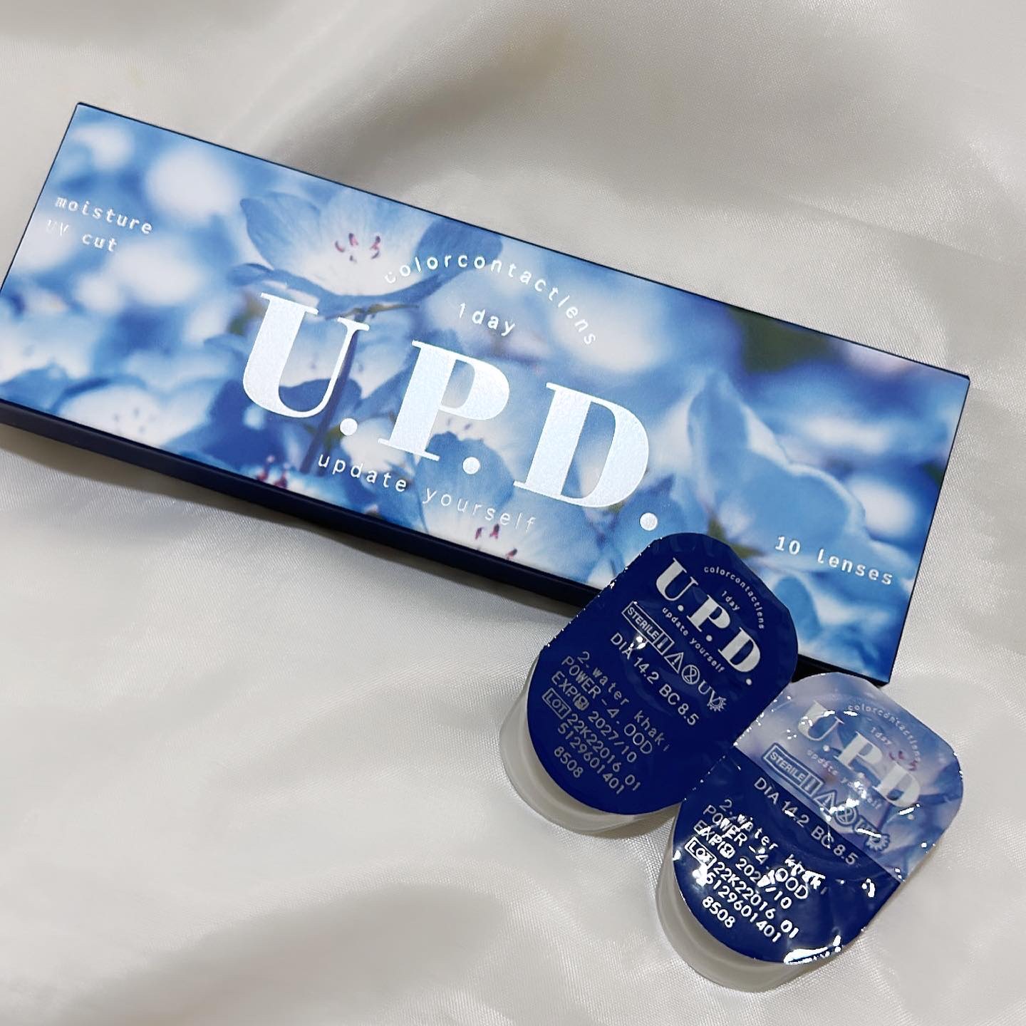 U.P.D. 1day ウォーターカーキ/U.P.D./ワンデー（１DAY）カラコンを使ったクチコミ（2枚目）