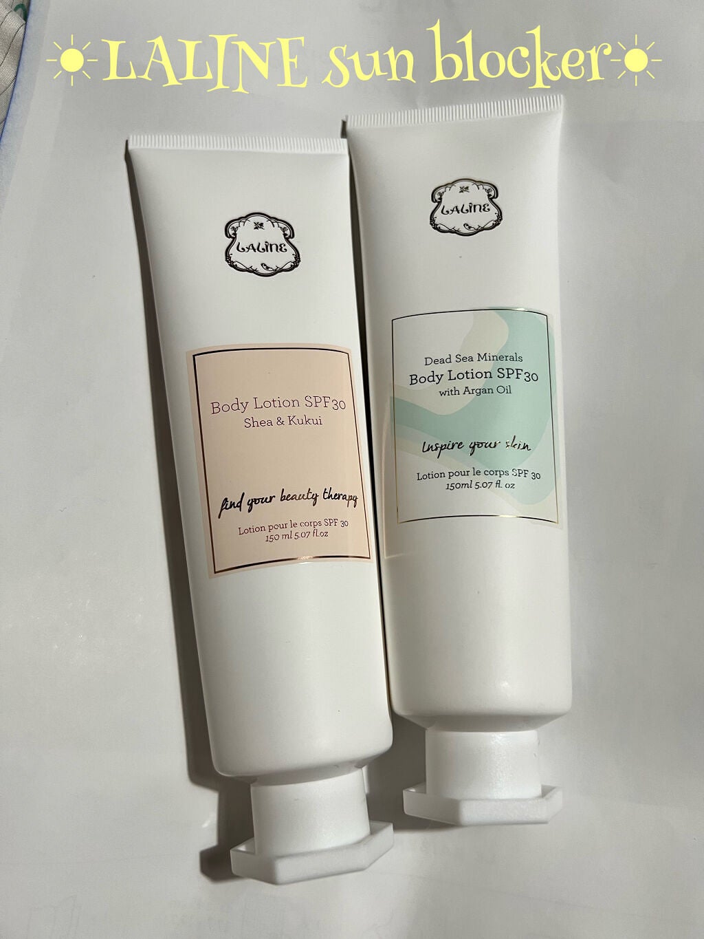 ゆか on LIPS 「☀️LALINEsunblocker☀️こちらラリンの日焼け止..」(1枚目)