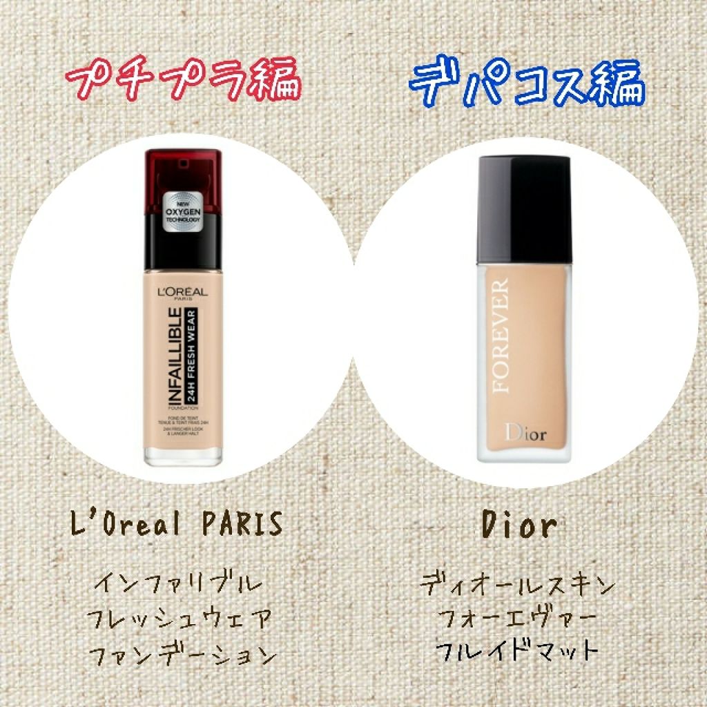 【旧】ディオールスキン フォーエヴァー フルイド マット/Dior/リキッドファンデーションを使ったクチコミ(2枚目)