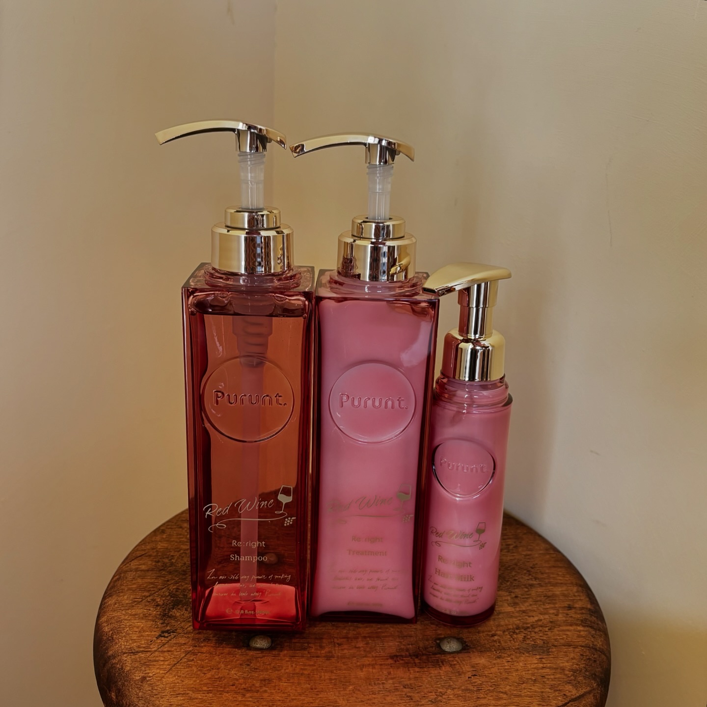 プルント　リライトペアセット　レッドワイン/Purunt./市販シャンプーを使ったクチコミ（2枚目）