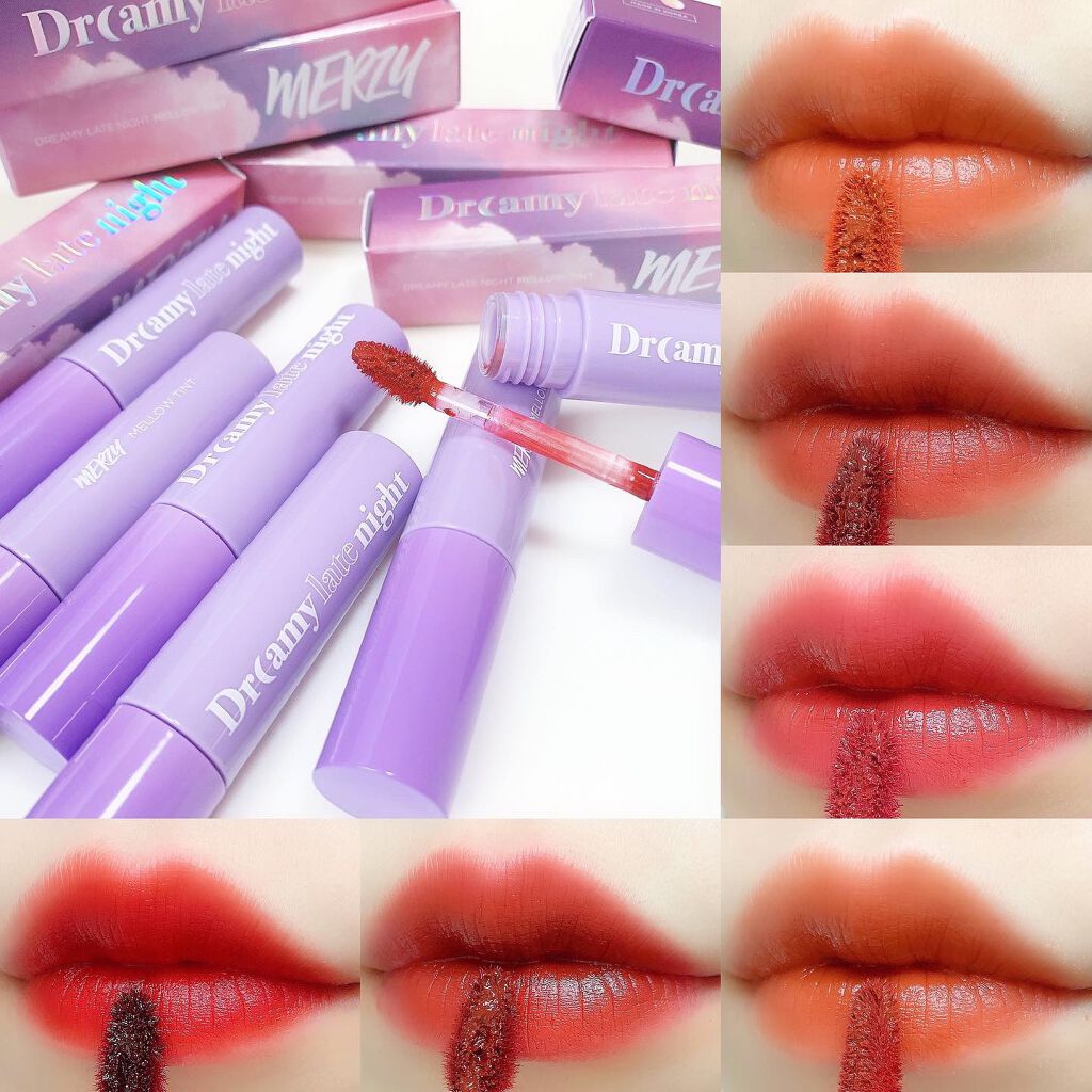ドリーミーレイトナイト メロウティント/MERZY/リップティントを使ったクチコミ（1枚目）