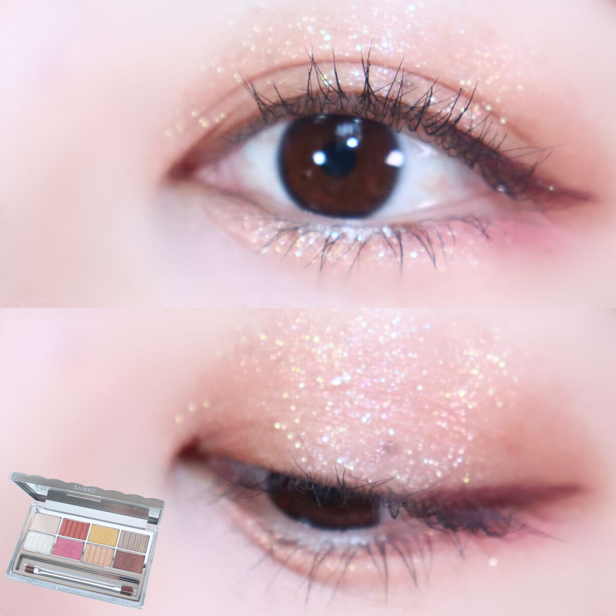 SAINKO　ベルベットアイシャドウパレット #01 Meimei/SAINKO/アイシャドウパレットを使ったクチコミ（1枚目）