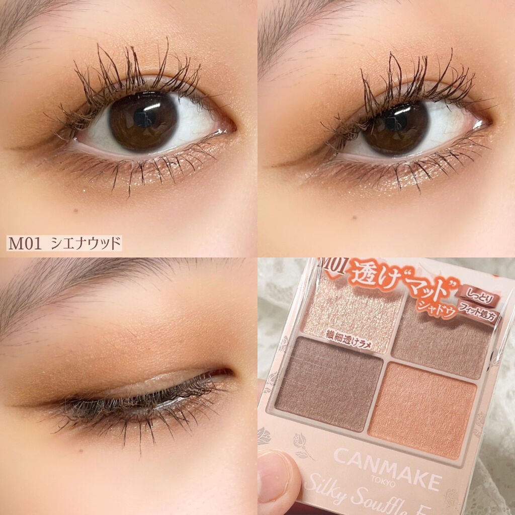 シルキースフレアイズ(マットタイプ)/キャンメイク/アイシャドウパレットを使ったクチコミ(6枚目)
