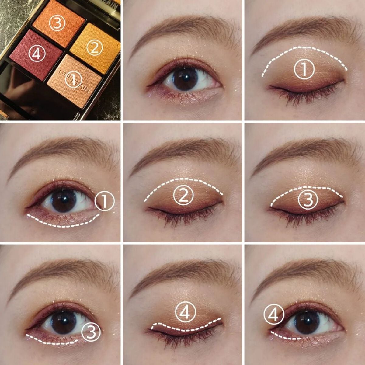 オンブル ジェ/GUERLAIN/アイシャドウパレットを使ったクチコミ(4枚目)