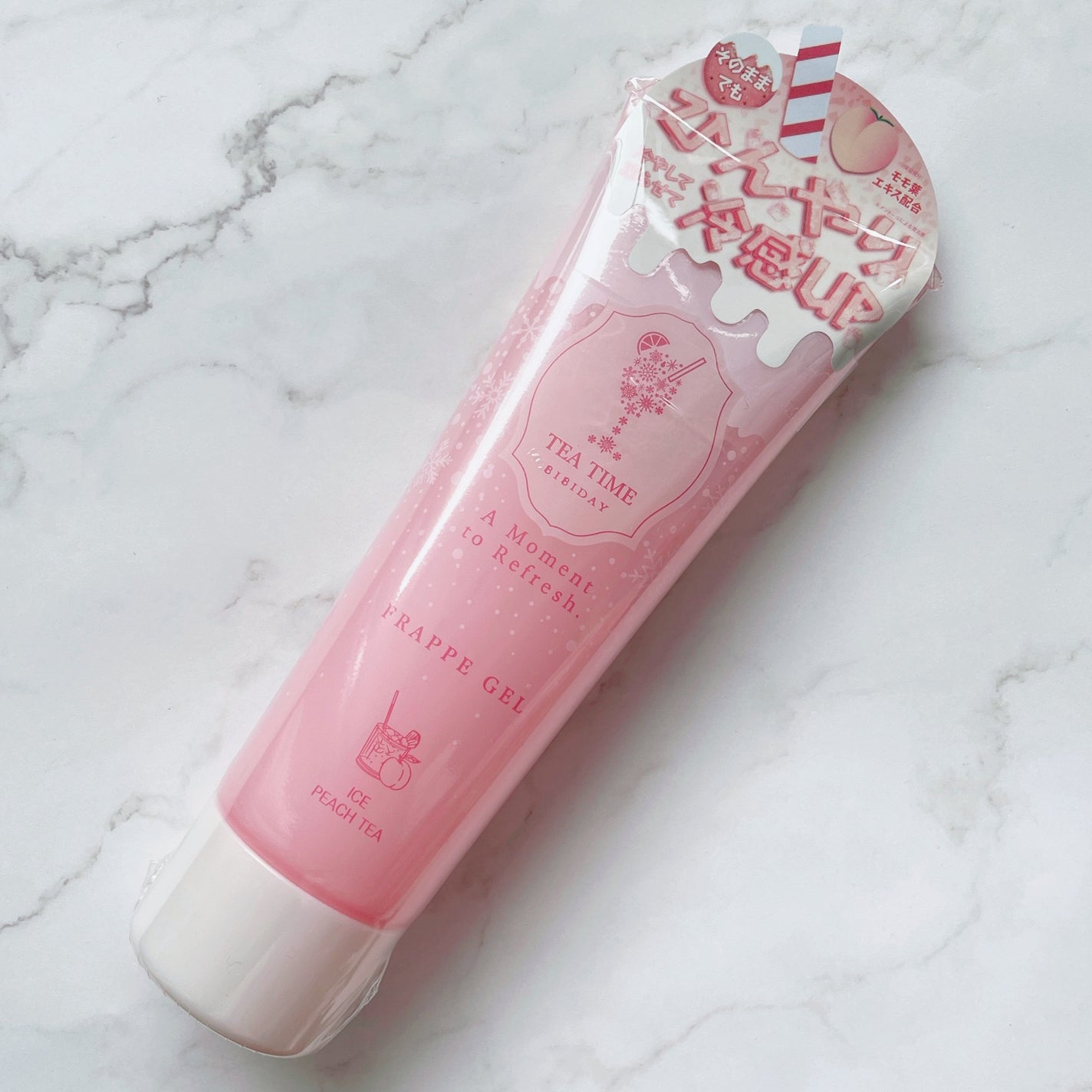 BIBIDAY TEA TIME フラッペジェル アイス白桃ティーの香り /BIBIDAY/ボディローションを使ったクチコミ(2枚目)