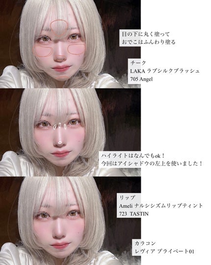 ラブシルクブラッシュ/Laka/パウダーチークを使ったクチコミ(3枚目)