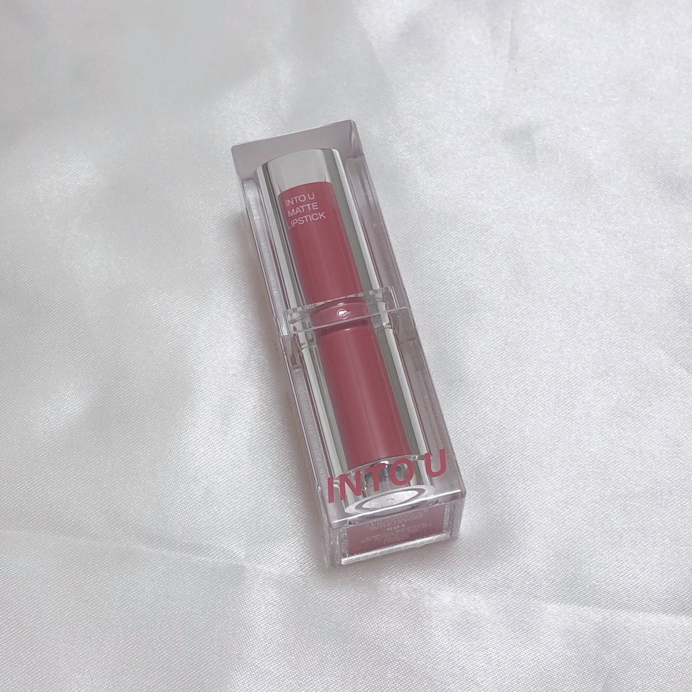 フェザーマットリップスティック/INTO U/口紅を使ったクチコミ(3枚目)