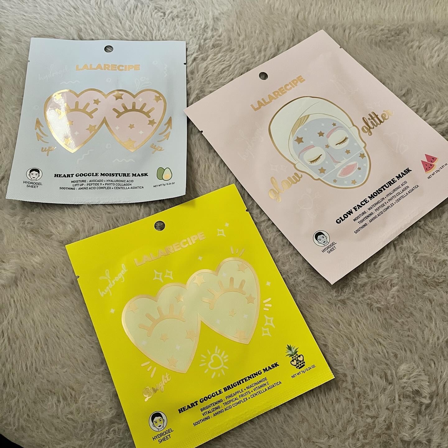 ハートゴーグルマスク/ララレシピ/シートマスク・パックを使ったクチコミ（1枚目）