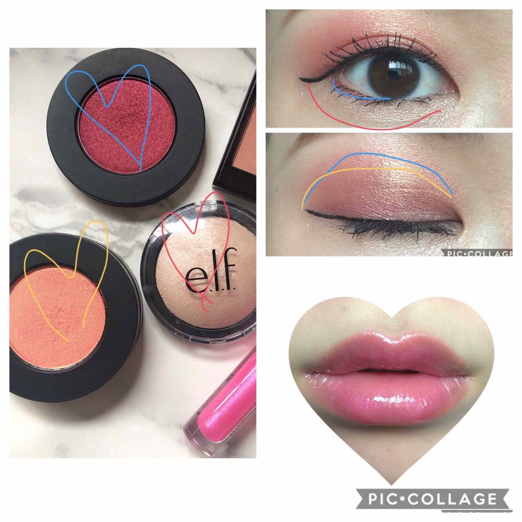 ベイクドハイライター/e.l.f. Cosmetics/パウダーハイライトを使ったクチコミ（3枚目）