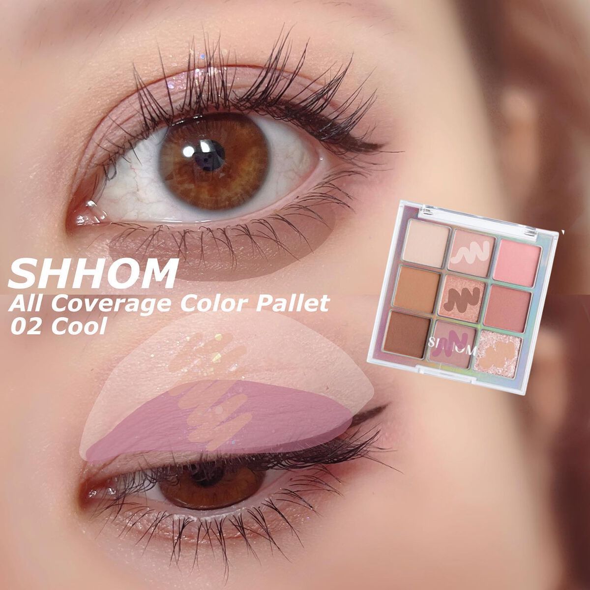 オールカバレージカラーパレット/SHHOM/アイシャドウパレットを使ったクチコミ(5枚目)