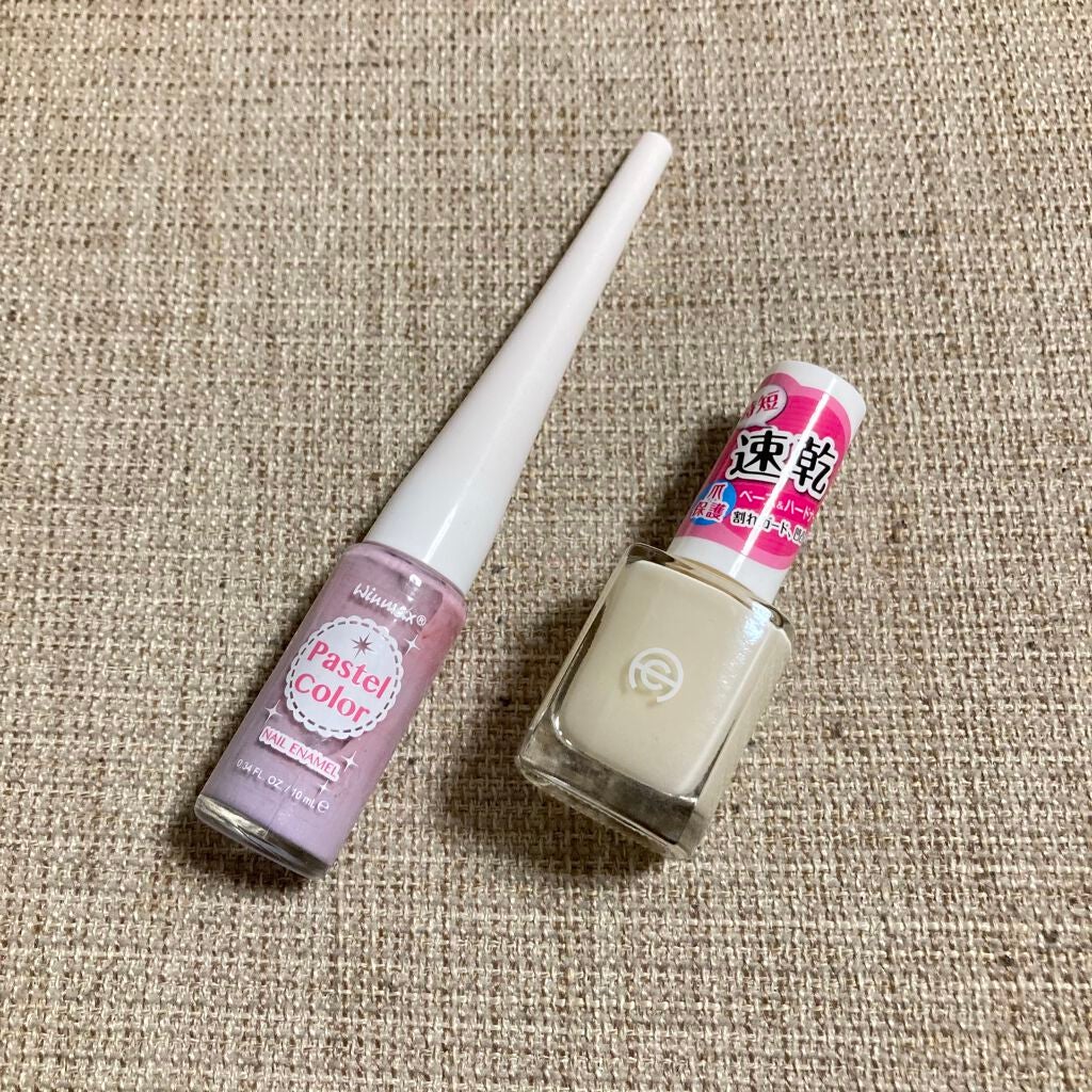 ウィンマックス パステルカラー ネイルエナメル/DAISO/マニキュアを使ったクチコミ(2枚目)