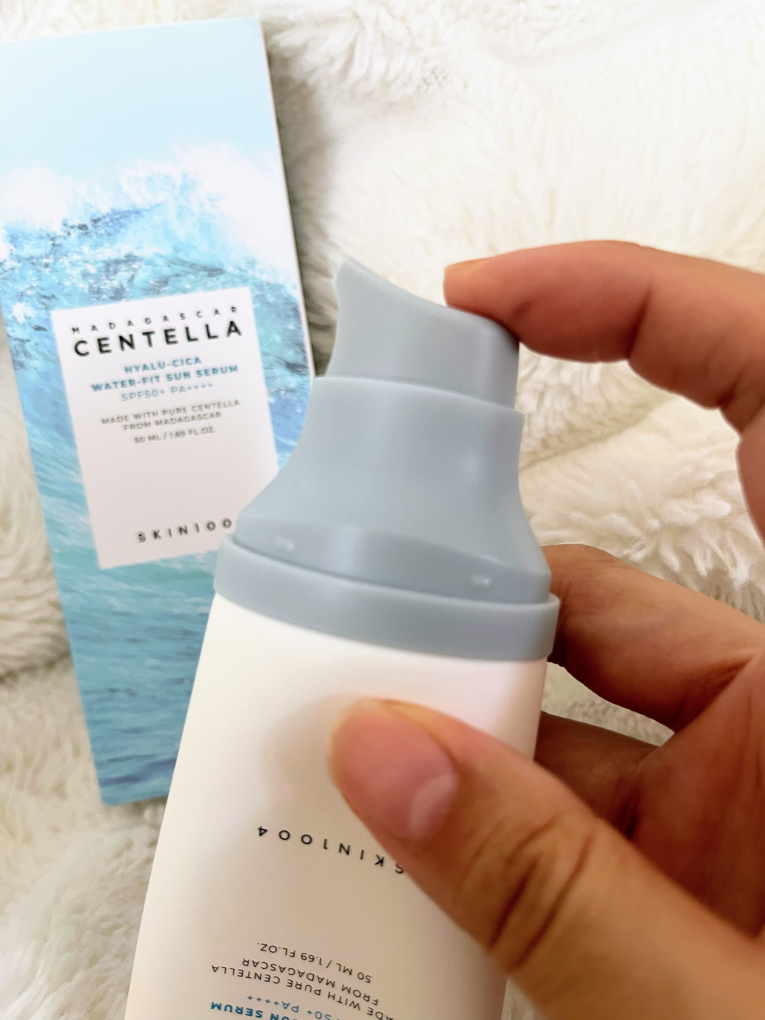 ヒアルーシカ ウォーターフィット サンセラム/SKIN1004/日焼け止めローションを使ったクチコミ（2枚目）