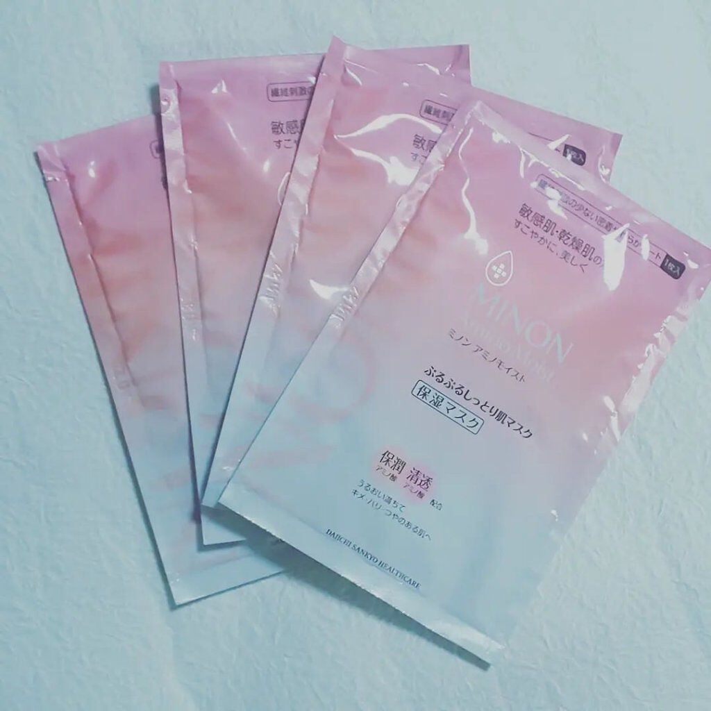 ミノン アミノモイスト ぷるぷるしっとり肌マスク/ミノン/シートマスク・パックを使ったクチコミ（3枚目）