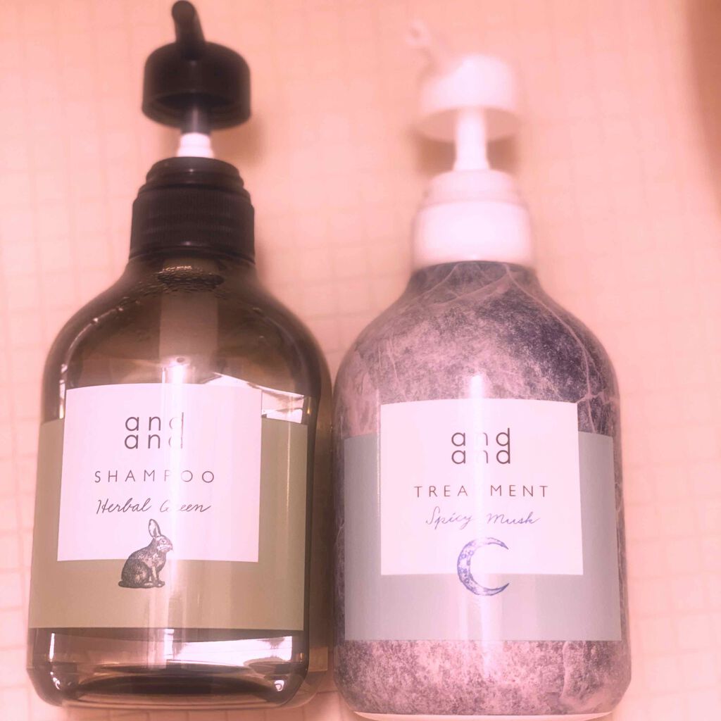 静かに ハーバルグリーンの香り シャンプー/and and/市販シャンプーを使ったクチコミ（1枚目）