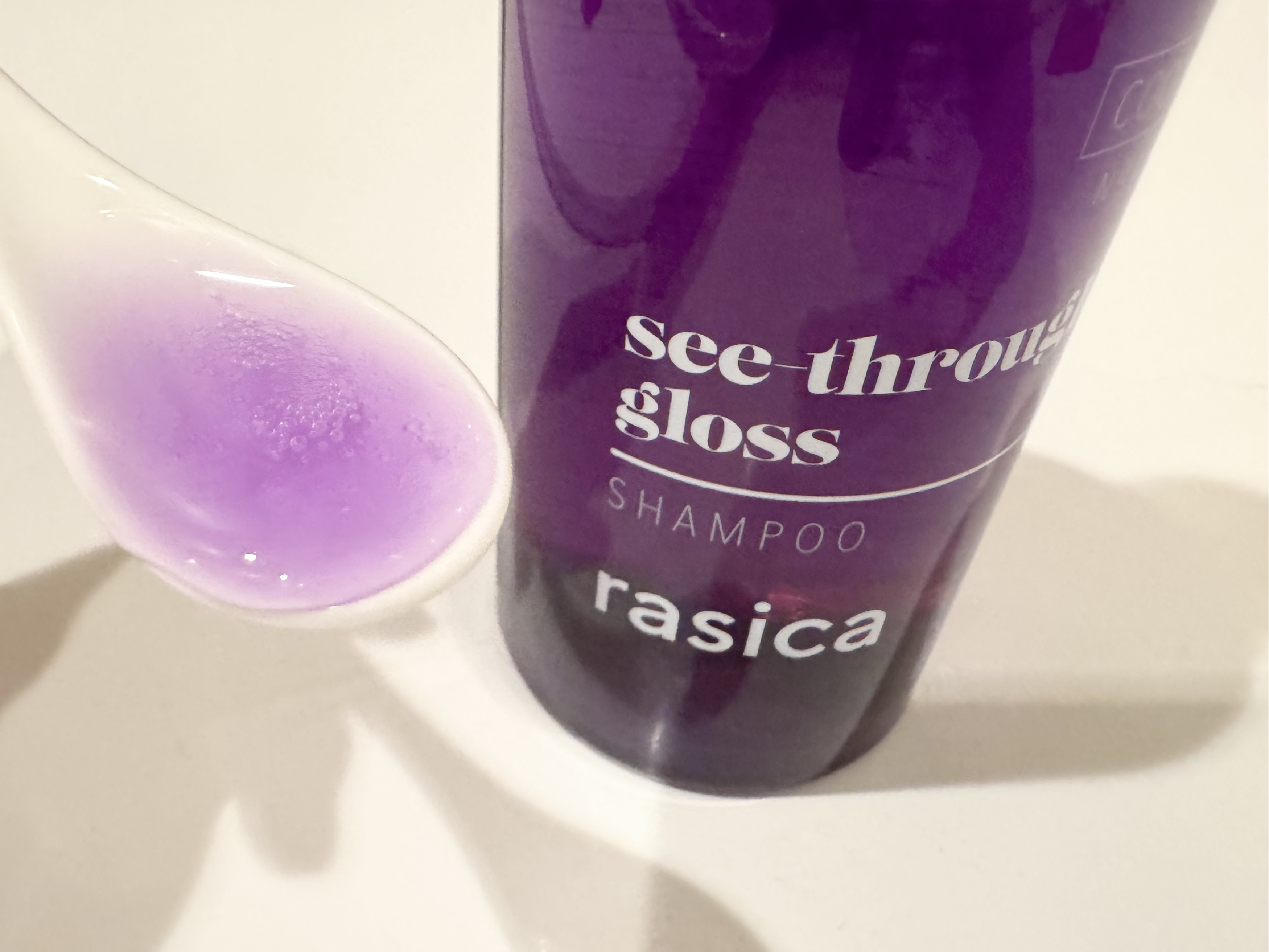 シースルーグロスシャンプー／トリートメント シャンプー/rasica/市販シャンプーを使ったクチコミ（2枚目）