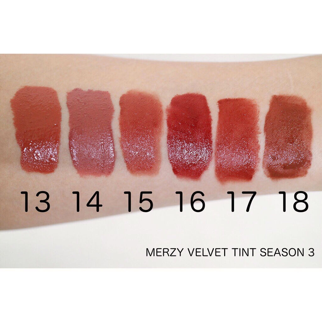 ザ ファースト  ベルベット ティント シーズン３/MERZY/リップティントを使ったクチコミ（2枚目）