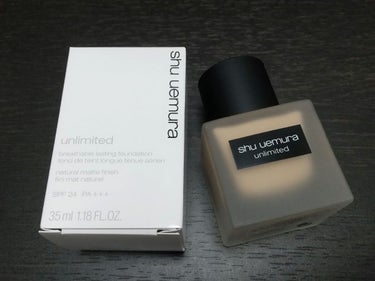 アンリミテッド ラスティング フルイド/shu uemura/リキッドファンデーションを使ったクチコミ（1枚目）