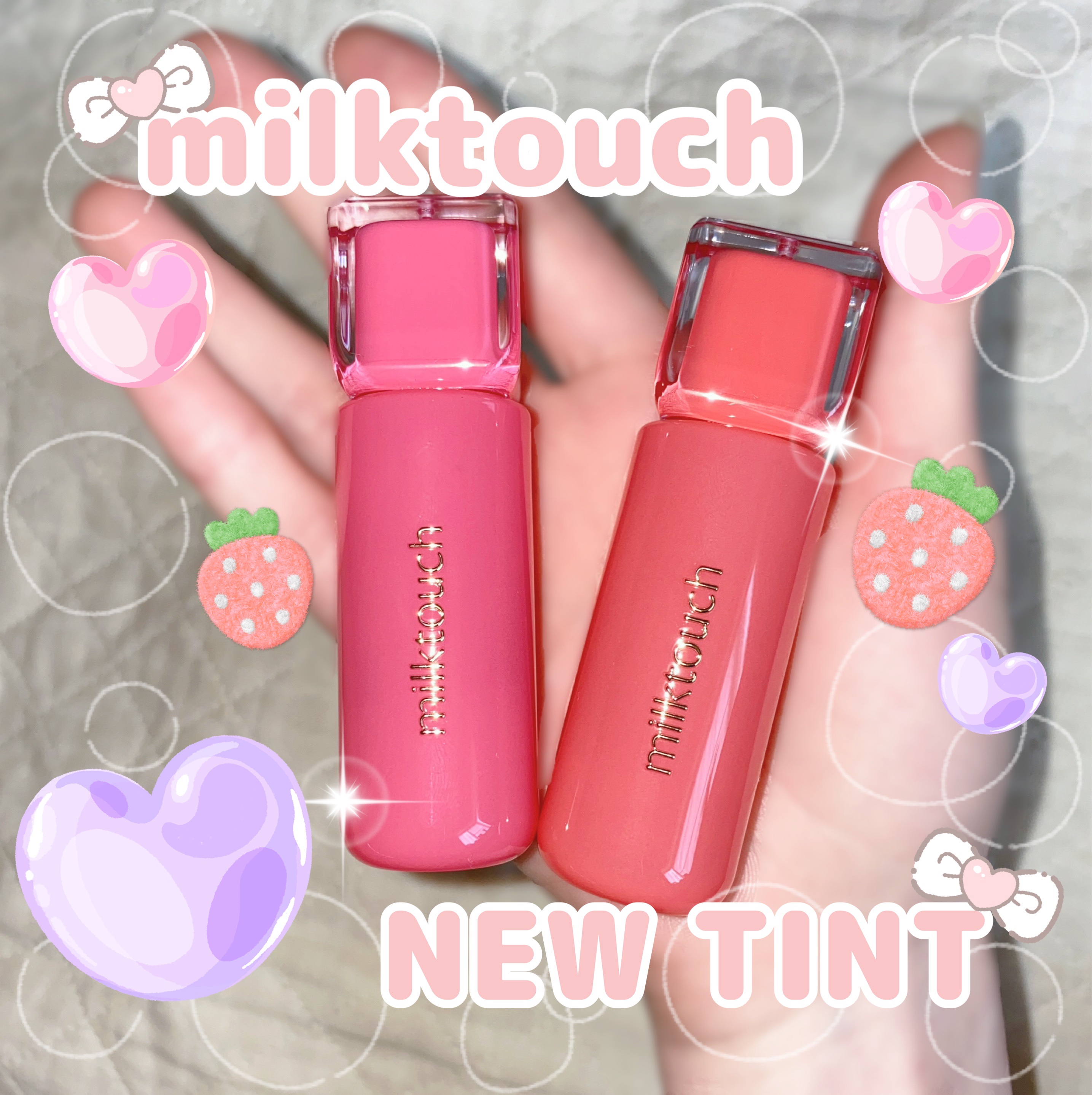 ジェリーフィットティンティッドグロウティント 02 ピーチオントップ(Peach On Top)/Milk Touch/リップティントを使ったクチコミ（1枚目）