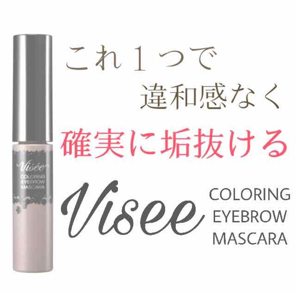 リシェ カラーリング アイブロウマスカラ/Visée/眉マスカラを使ったクチコミ(1枚目)