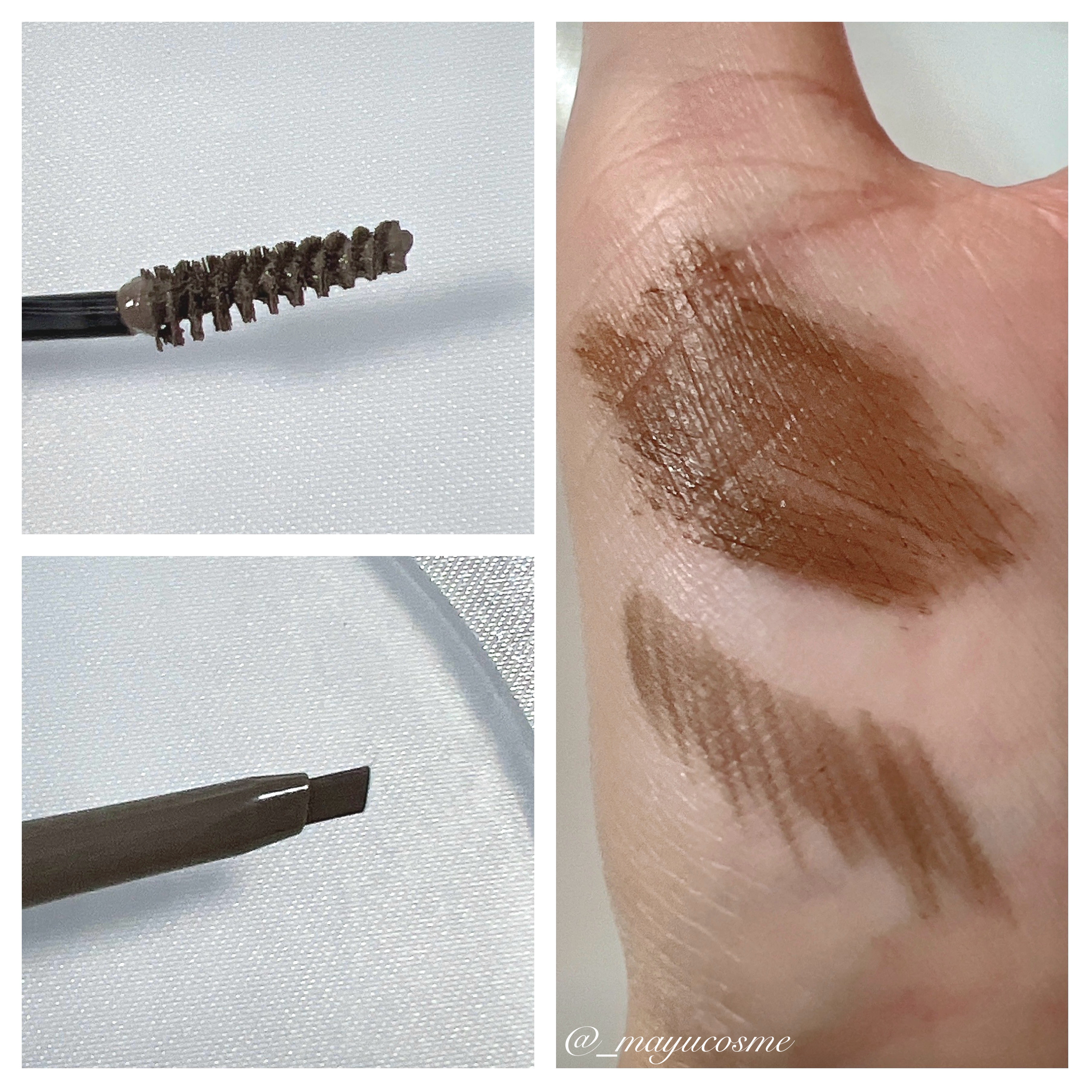 スキニーブロウペンシル＆ブロウマスカラ 01 アッシュグレイ/TIRTIR(ティルティル)/アイブロウペンシルを使ったクチコミ（3枚目）