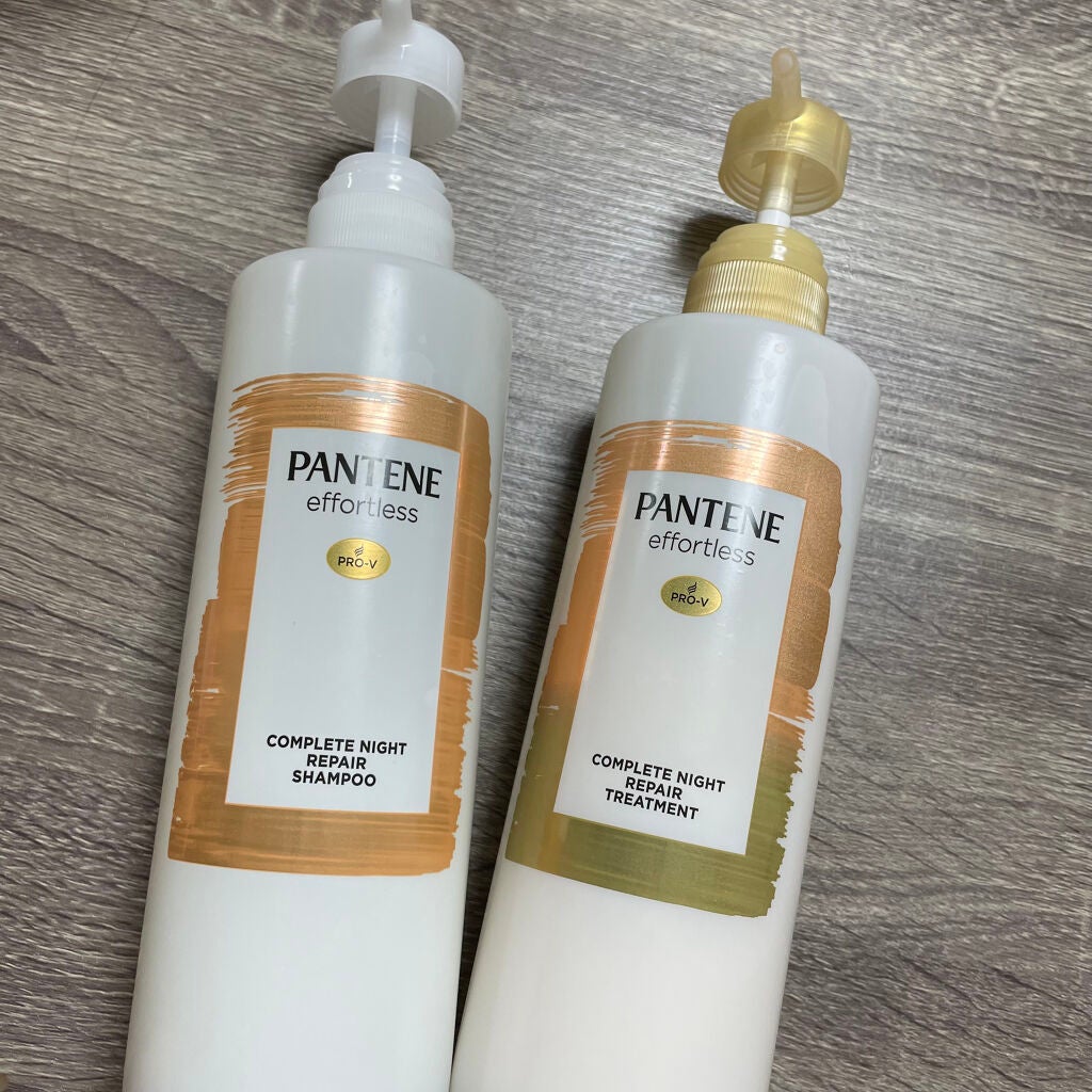 パンテーン エフォートレス コンプリートナイト リペアー シャンプー/トリートメント/パンテーン/市販シャンプーを使ったクチコミ(1枚目)