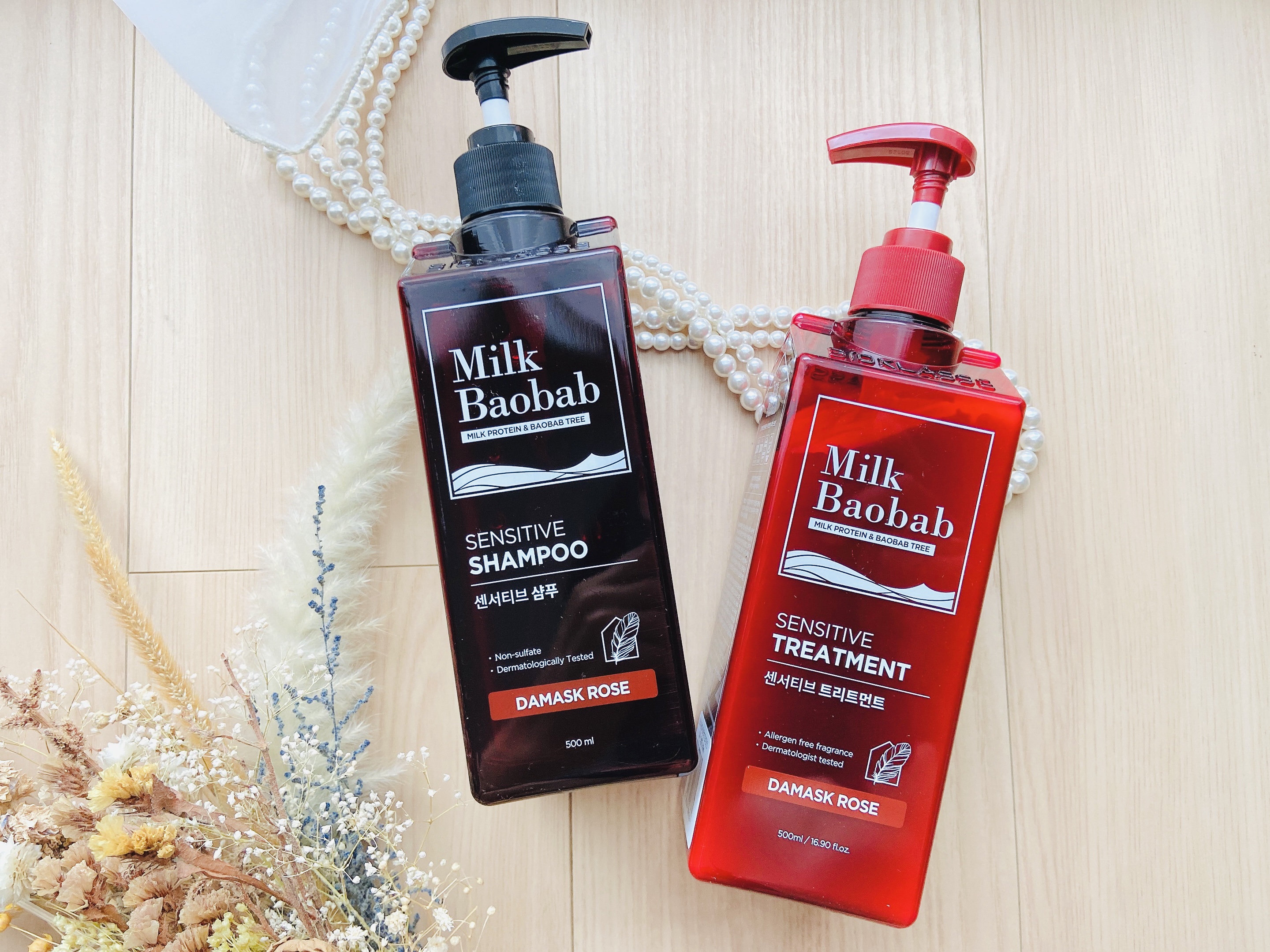 センシティブ シャンプー / トリートメント ダマスクローズ/ミルクバオバブ/市販シャンプーを使ったクチコミ（2枚目）