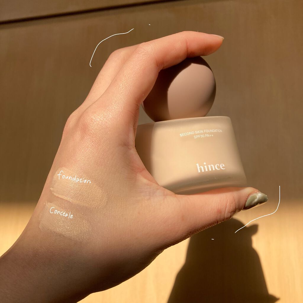 セカンドスキンファンデーション/hince/リキッドファンデーションを使ったクチコミ（1枚目）