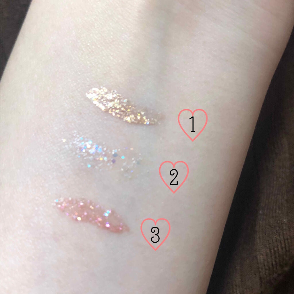 グリッターライナー/b idol/グリッターを使ったクチコミ(2枚目)