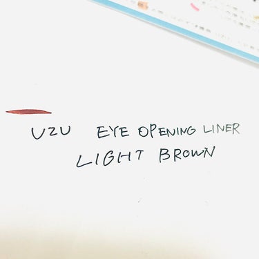 EYE OPENING LINER/UZU BY FLOWFUSHI/リキッドアイライナーを使ったクチコミ（2枚目）