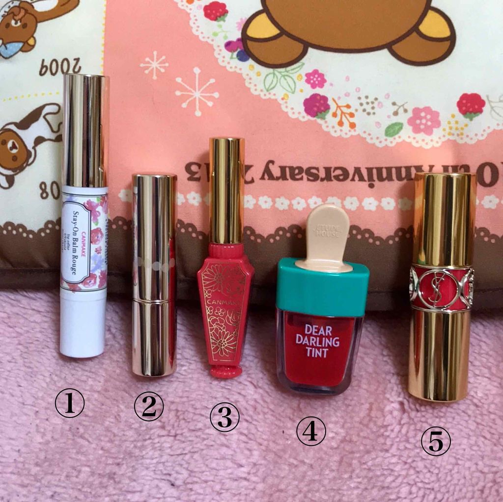 ステイオンバームルージュ/キャンメイク/口紅を使ったクチコミ（1枚目）