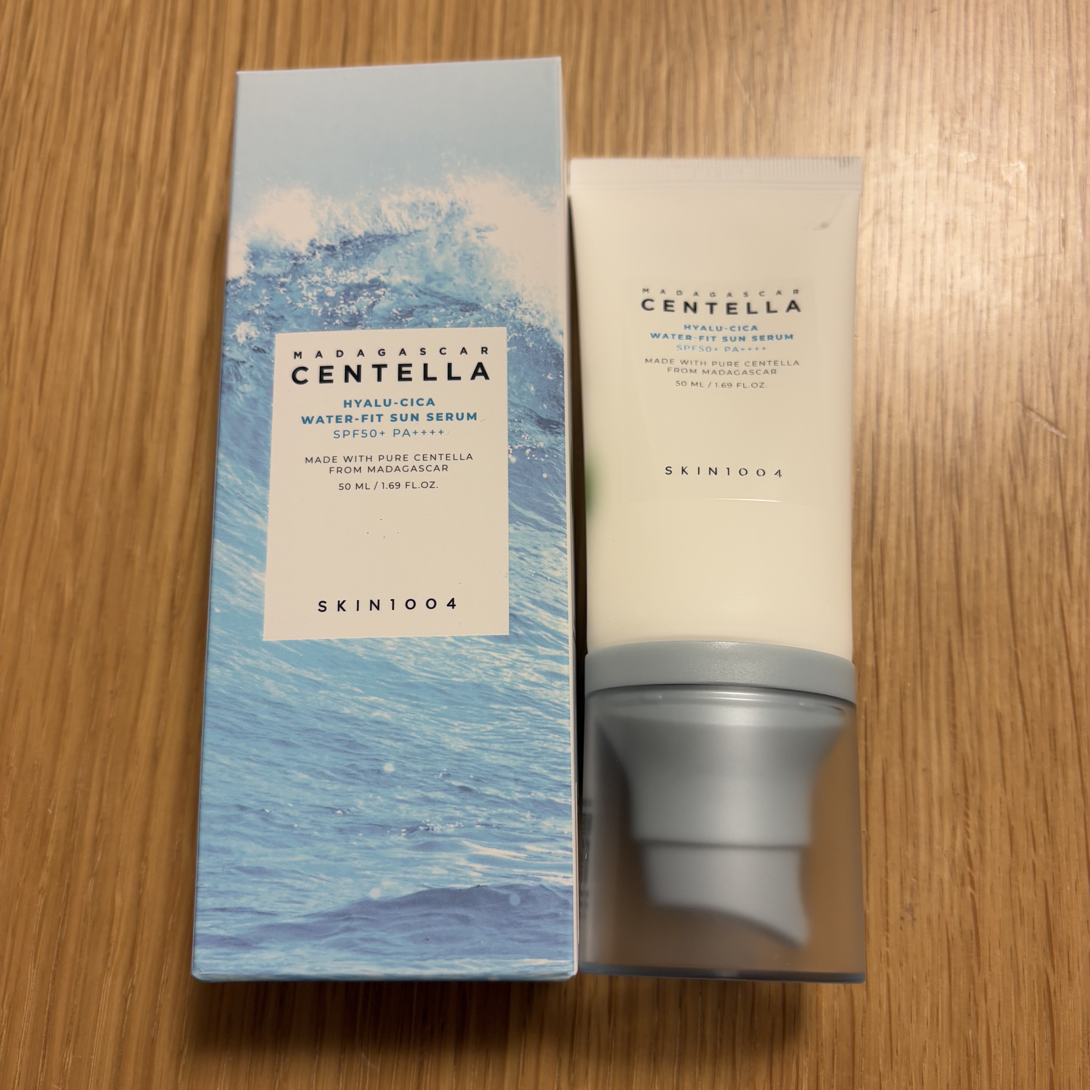 ヒアルーシカ ウォーターフィット サンセラム/SKIN1004/日焼け止めローションを使ったクチコミ（1枚目）