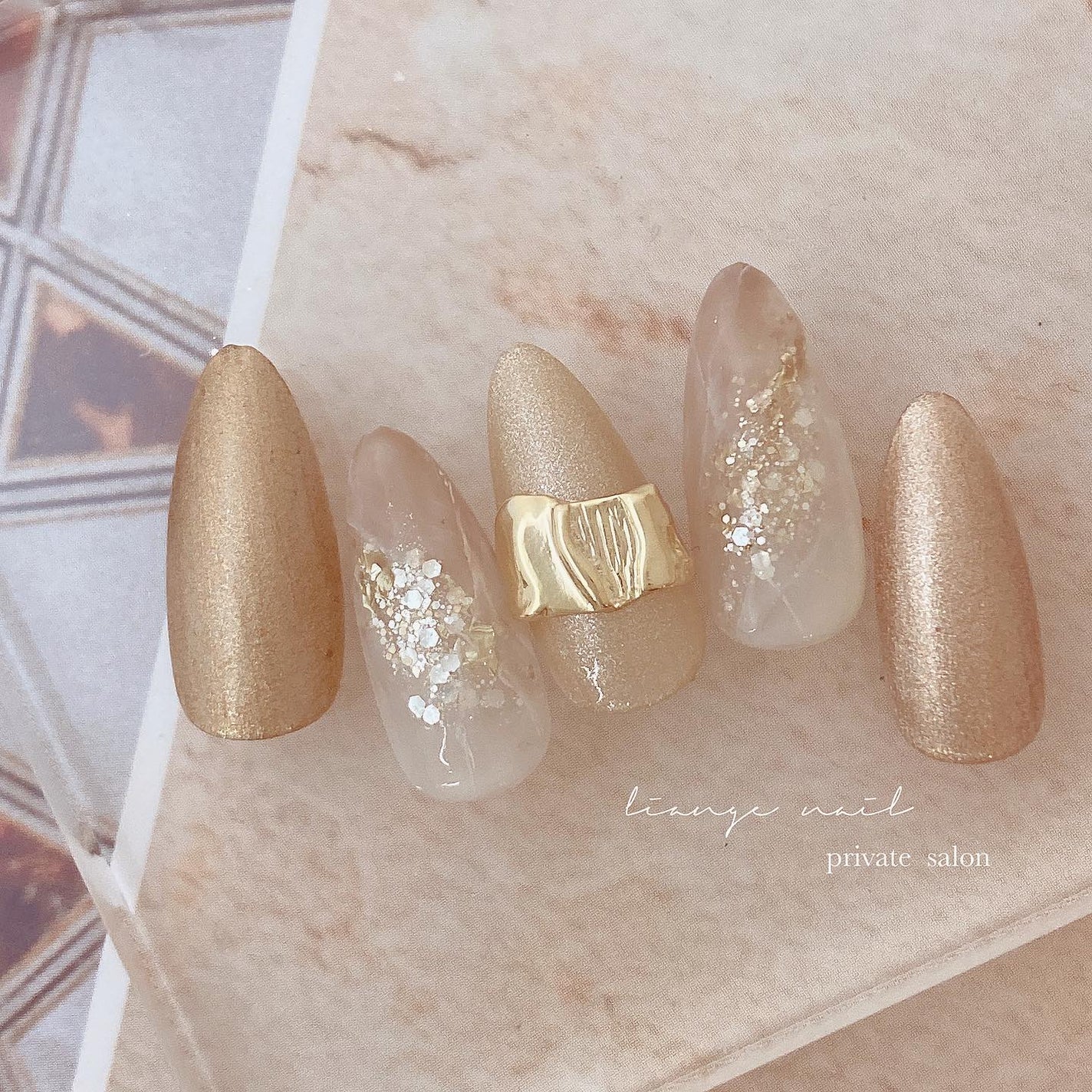 Yuki on LIPS 「.beige🍂..@bonnail_instaさんのパーツ✨...」(1枚目)