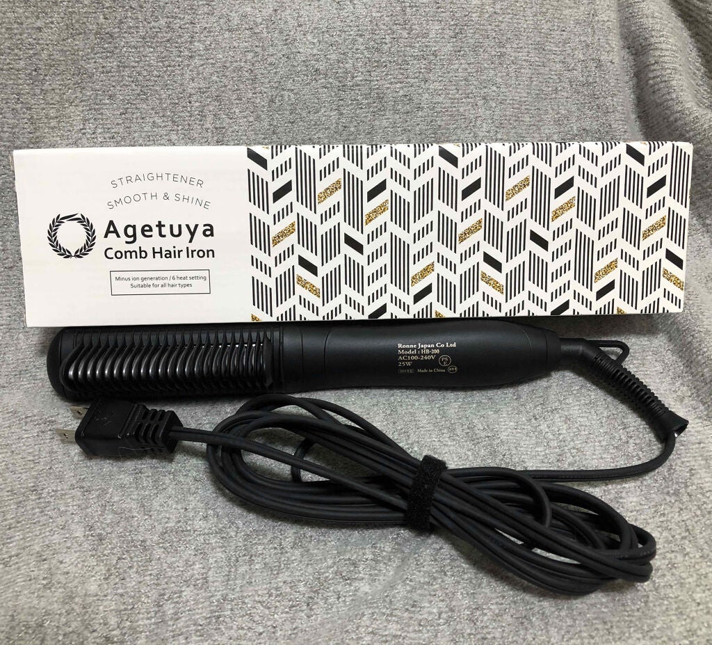 AGETUYA コームヘアアイロン アゲツヤコーム ローネジャパン
