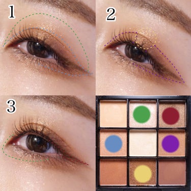 UR GLAM　BLOOMING EYE COLOR PALETTE 01/U R GLAM/アイシャドウパレットを使ったクチコミ（3枚目）