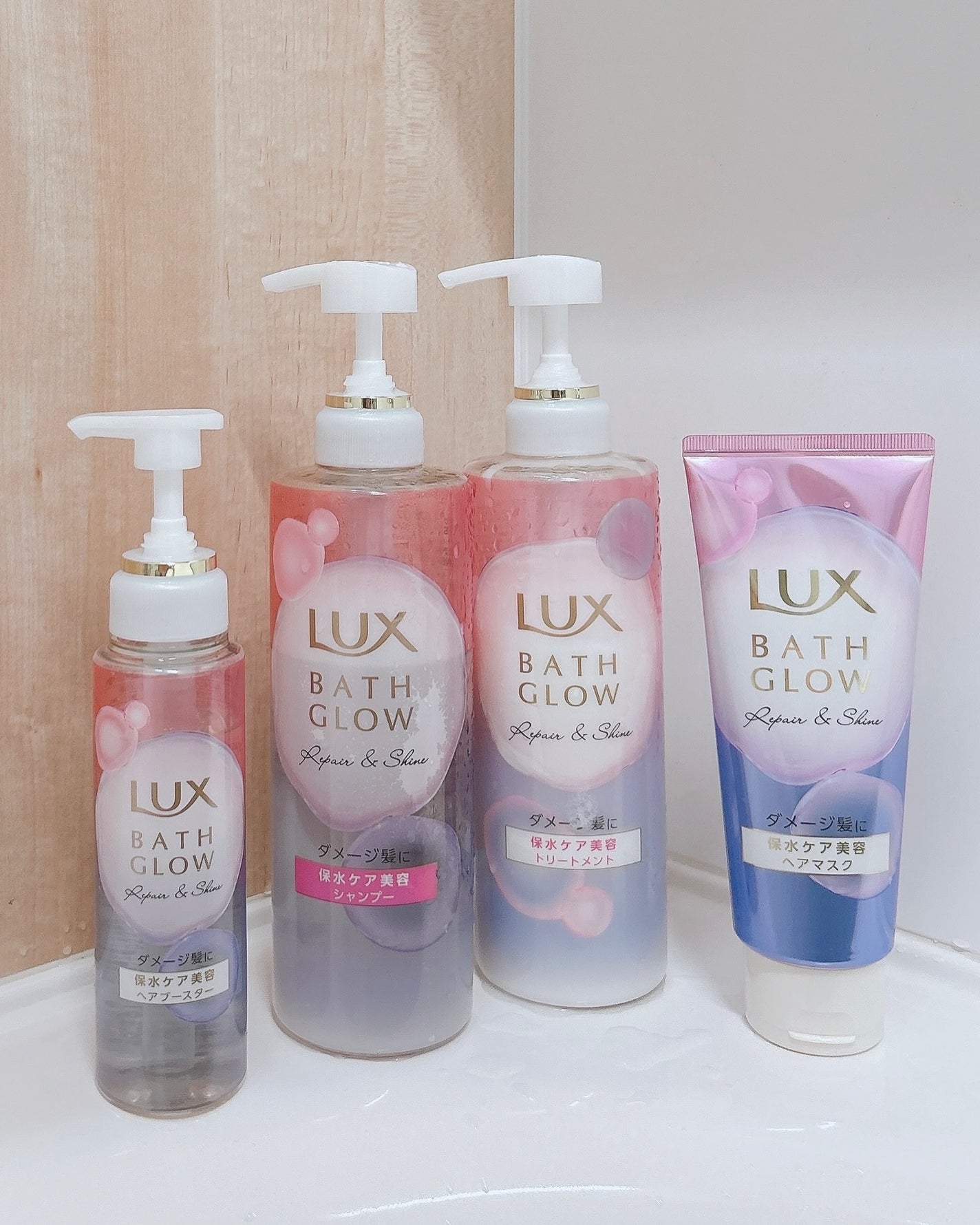 バスグロウ リペア&シャイン シャンプー/トリートメント/LUX/シャンプー・コンディショナーを使ったクチコミ(4枚目)