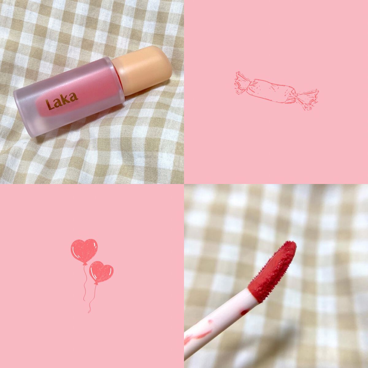 フルーティーグラムティント 109 フレッシュ/Laka/リップティントを使ったクチコミ（2枚目）