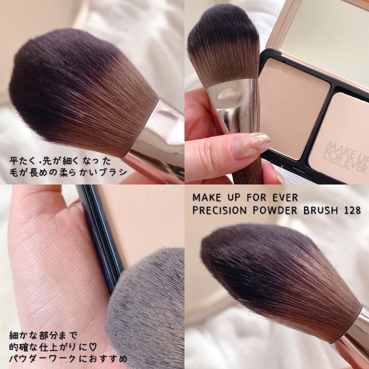 プレシジョンパウダーブラシ 128/MAKE UP FOR EVER/メイクブラシを使ったクチコミ(3枚目)