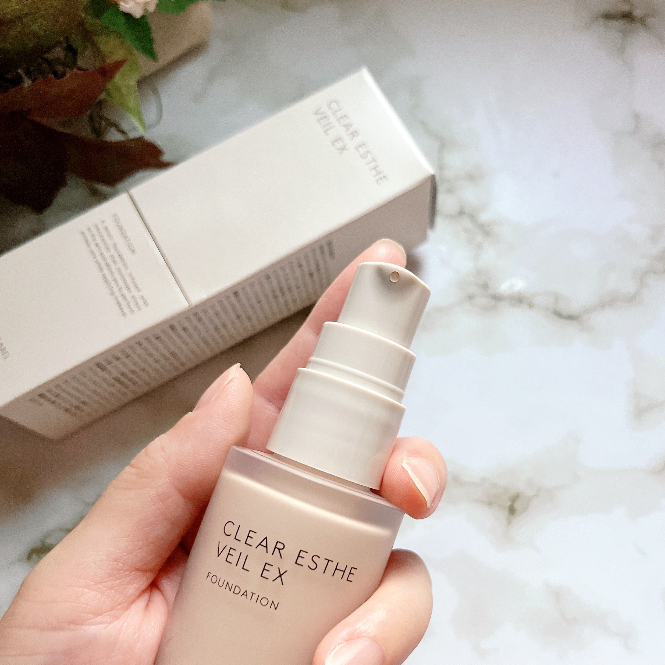 薬用クリアエステヴェールEX/Macchia Label/リキッドファンデーションを使ったクチコミ（2枚目）