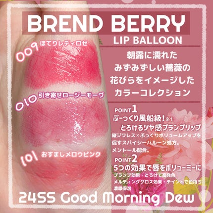 ブレンドベリー リップバルーン/BLEND BERRY/口紅を使ったクチコミ(2枚目)