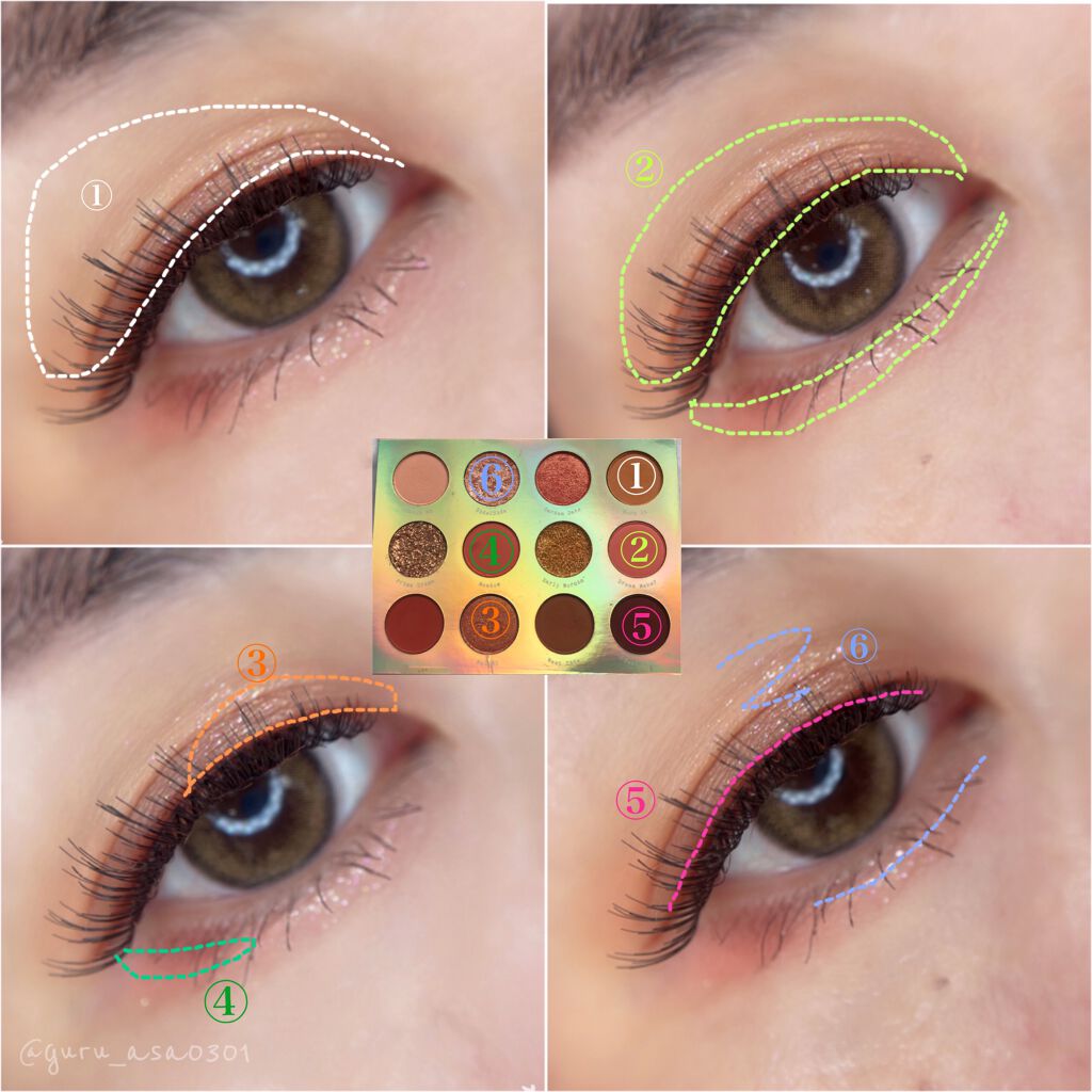 Eye Palette-Sweet Talk/ColourPop/アイシャドウパレットを使ったクチコミ(3枚目)