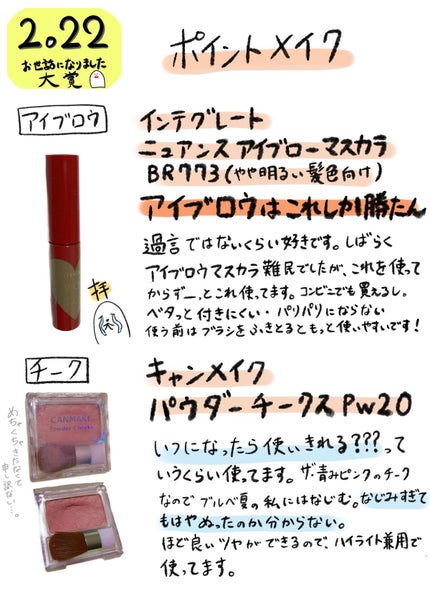 【旧品】パウダーチークス/キャンメイク/パウダーチークを使ったクチコミ(3枚目)