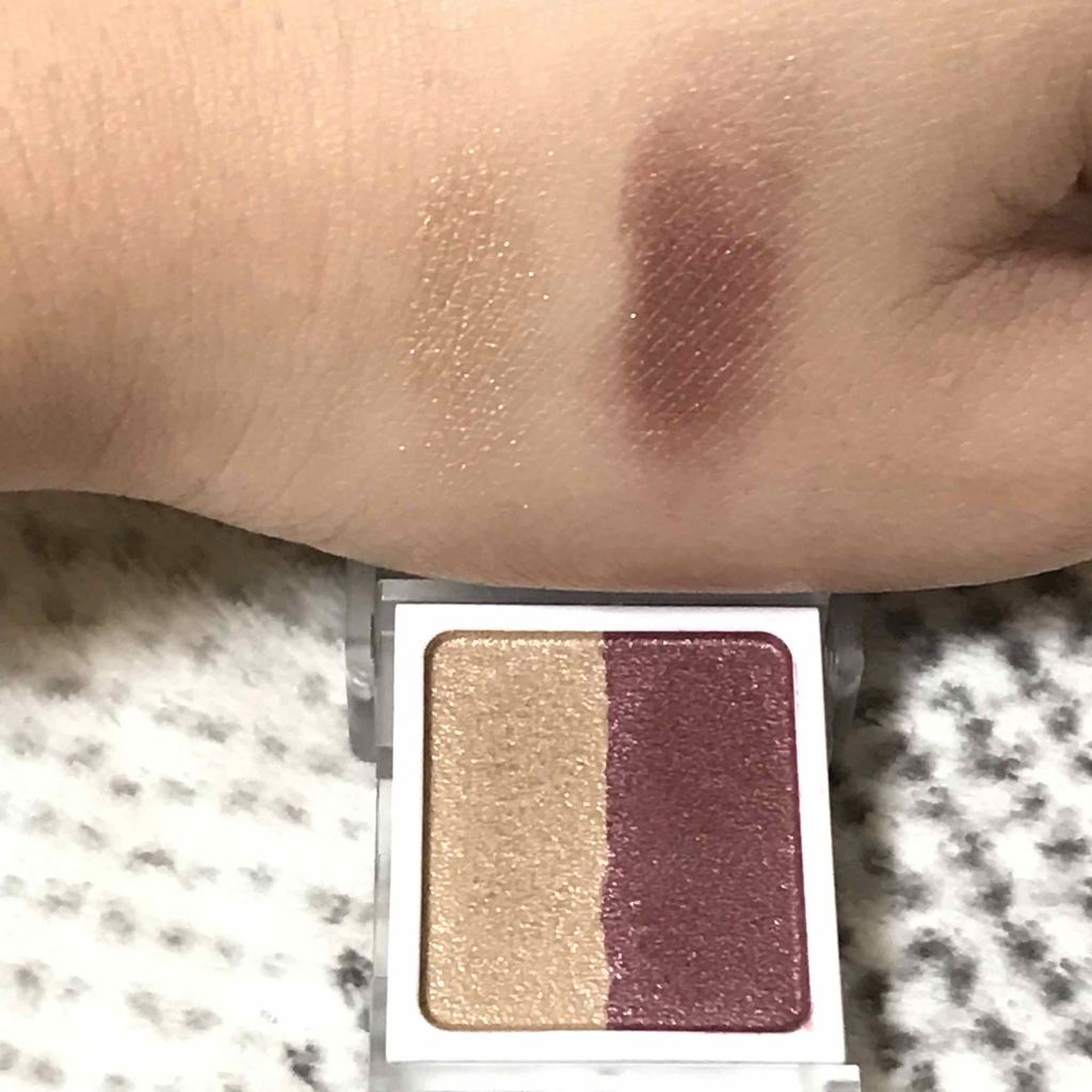 アイカラー2色タイプ/無印良品/アイシャドウパレットを使ったクチコミ（3枚目）