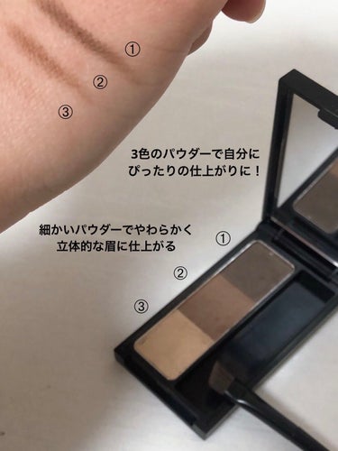 UR GLAM　EYEBROW POWDER/U R GLAM/パウダーアイブロウを使ったクチコミ（3枚目）