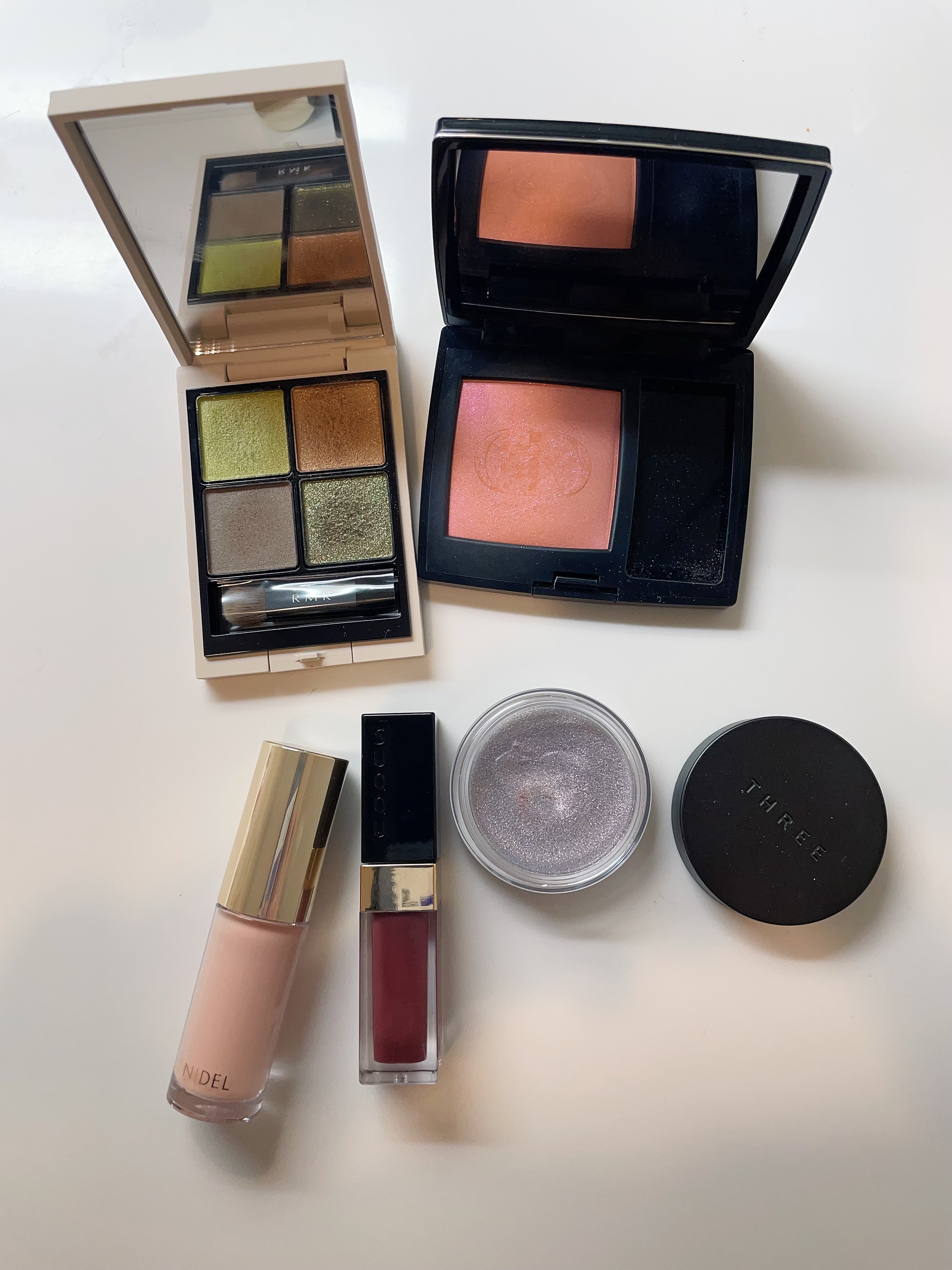 グラムトーンカラーカスタード E  X01 FIND THE NEW/THREE/ジェル・クリームチークを使ったクチコミ（3枚目）