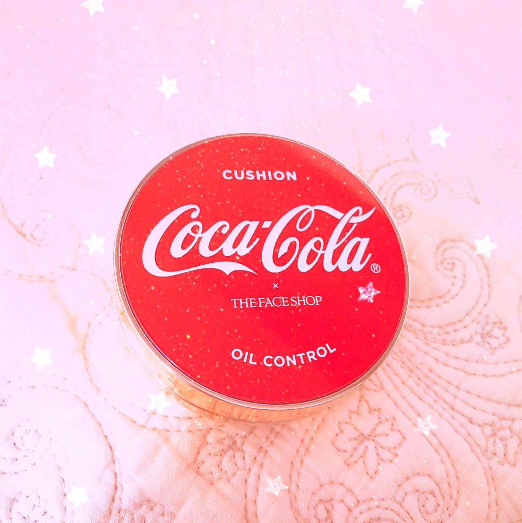オイルコントロールウォータークッション (コカコーラエディション) /THE FACE SHOP/クッションファンデーションを使ったクチコミ（1枚目）